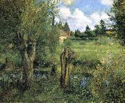 Camille Pissarro the riparian painting